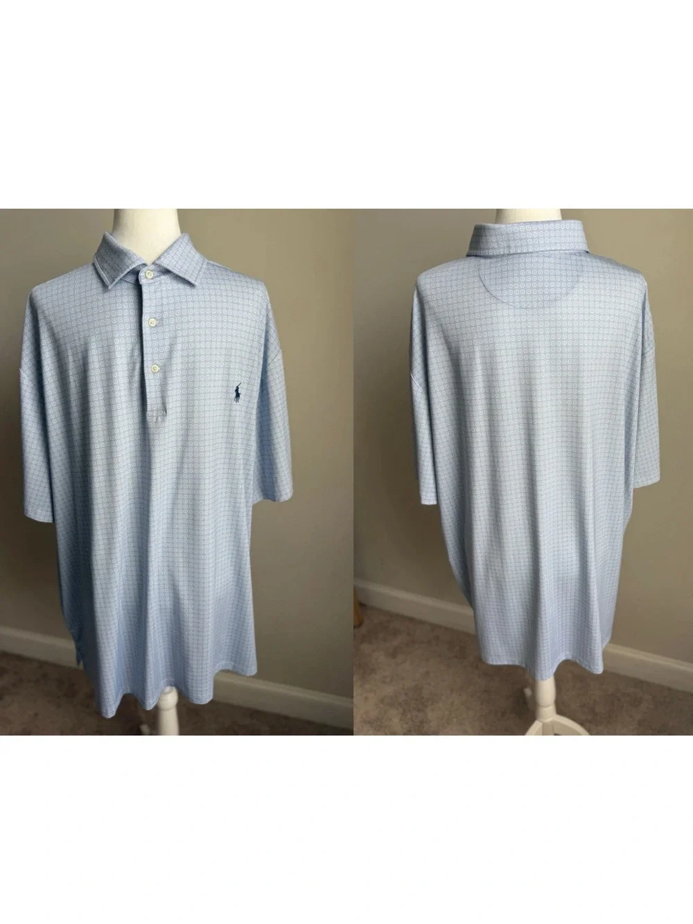 Lot Of 6 Polo Ralph Lauren Mens Short Sleeve Polo Shirts XXL, 2XLT, 2XB EUC
